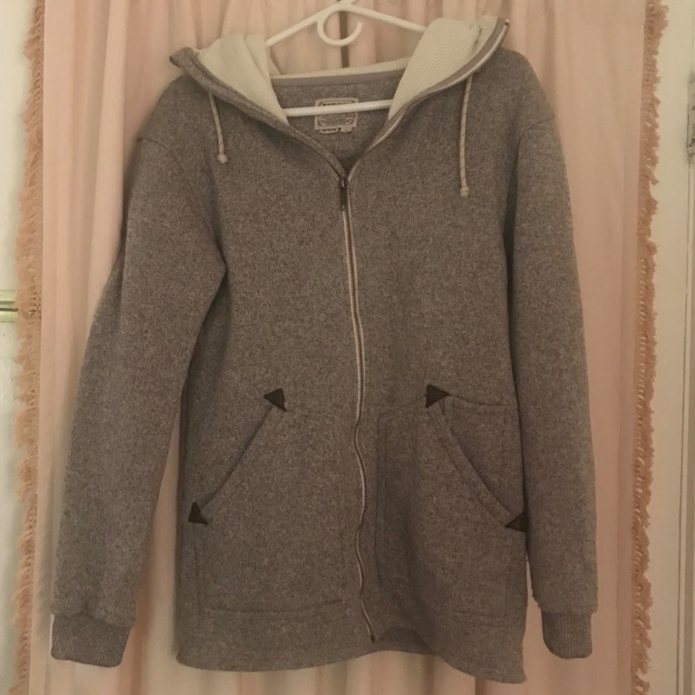 Burton Minxsy Fleece Dryride Grey Zip up Hoodie